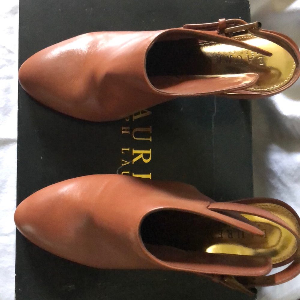 Ralph Lauren slingback booties